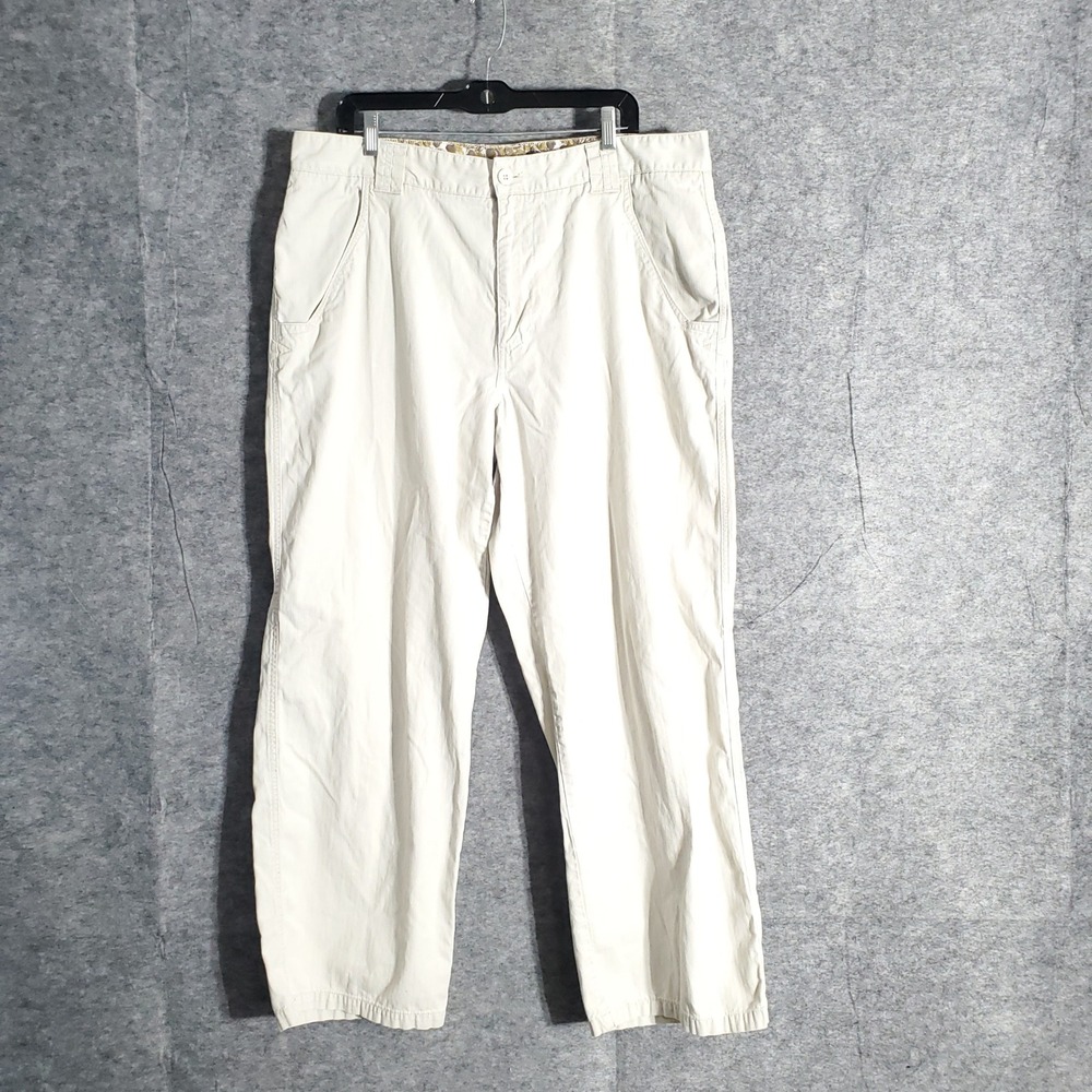 Kirra Point Break Mens Cargo Pants 38 Tan Cotton Relaxed Fit Outdoor Casual Wear